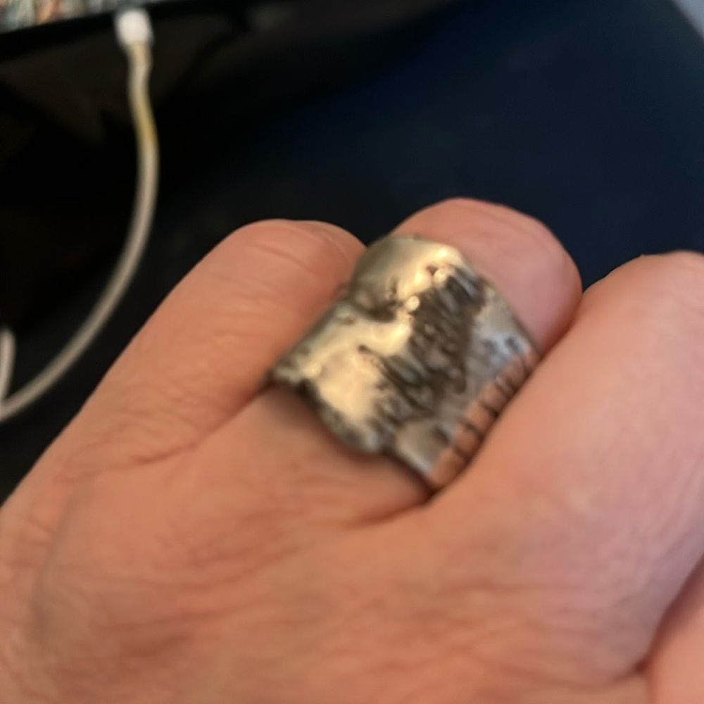 Solid Sterling Silver Ring Size 9 From Barcelona … - image 1